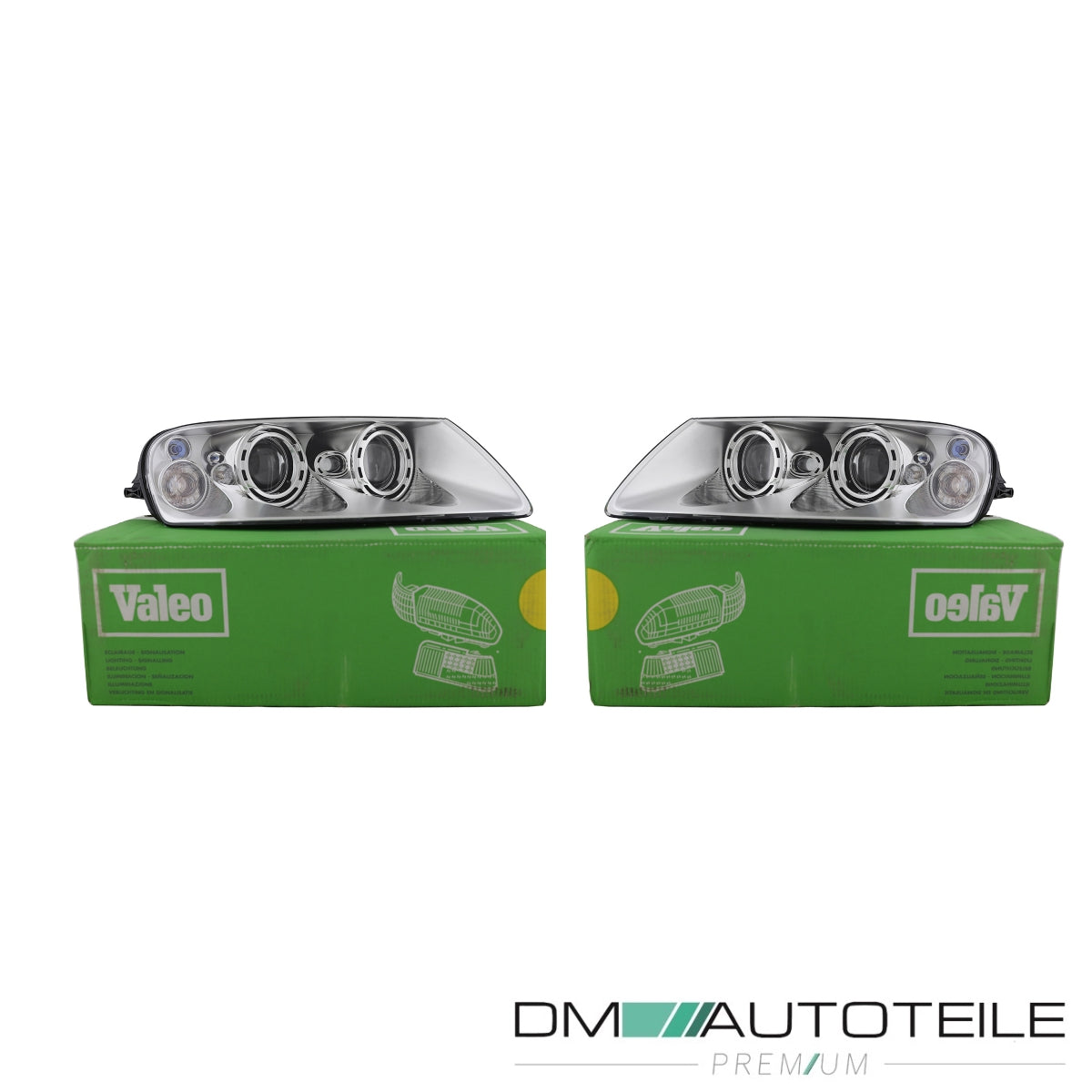 Bi-Xenon Scheinwerfer Valeo Halogen SET passt für VW Touareg (7L7) ab 02-06