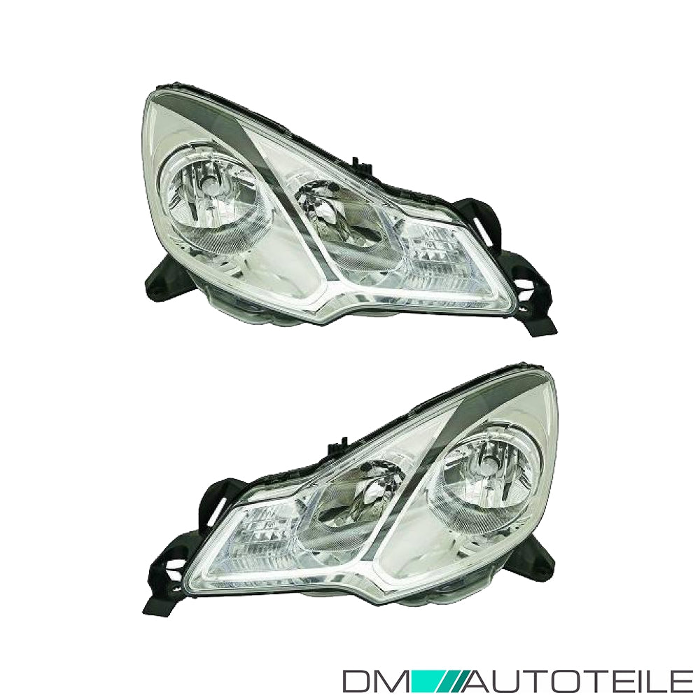Scheinwerfer schwarz H7/H7/H1 SET passt für Citroen C3 II/DS3 ab 13-17