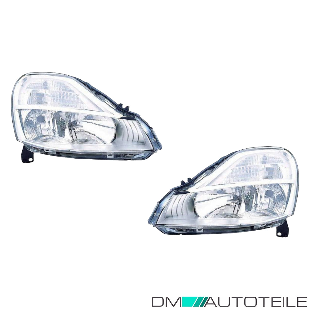 Scheinwerfer SET mit Motor H7/H1 passt für Renault MODUS Grand ab bj 12/07