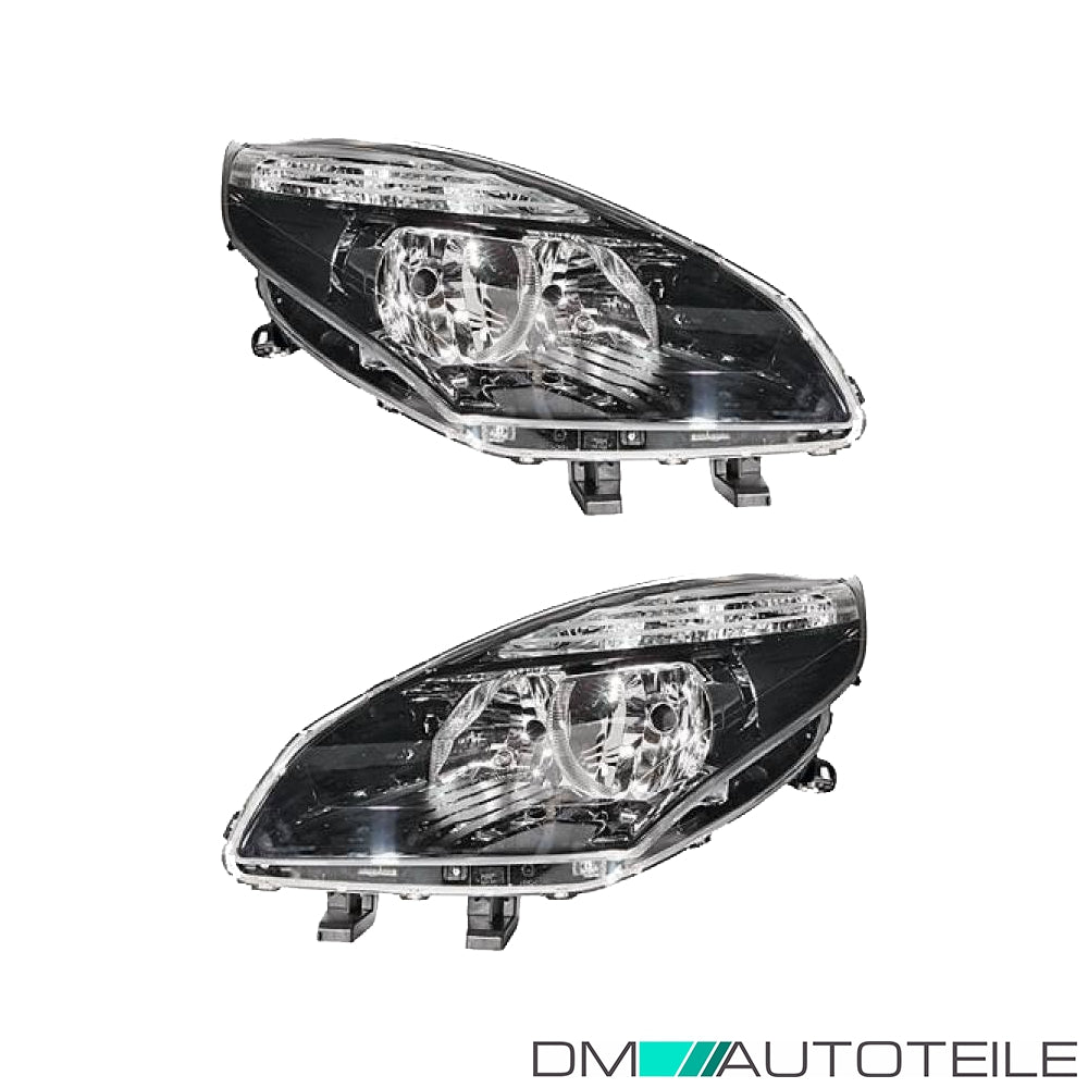 Scheinwerfer H7/H7 SET schwarz passt für Renault Scenic III + Grand bj 09-12