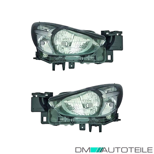 Scheinwerfer H4 SET passt für Mazda 2 (DL) Vorfacelift ab Baujahr 2014-2019