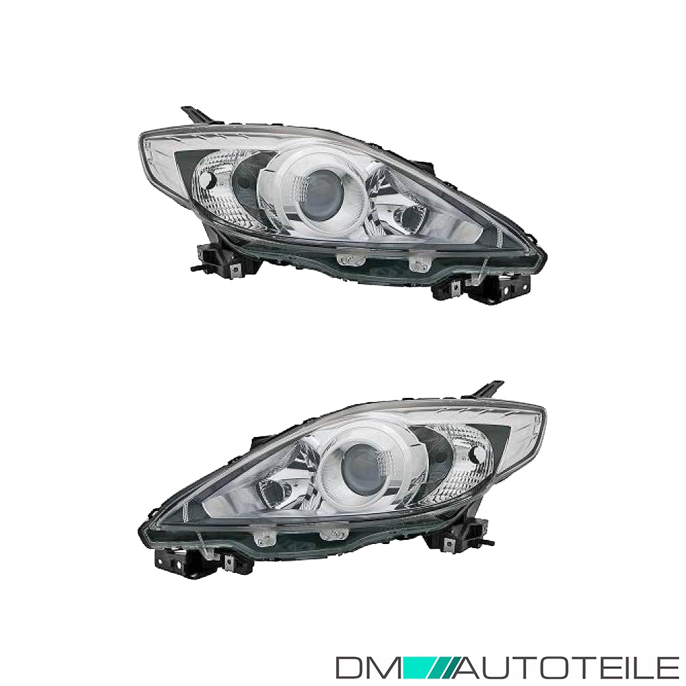 Scheinwerfer schwarz Depo H7/HB3 SET passt für Mazda 5 CR19 ab Baujahr 07-10