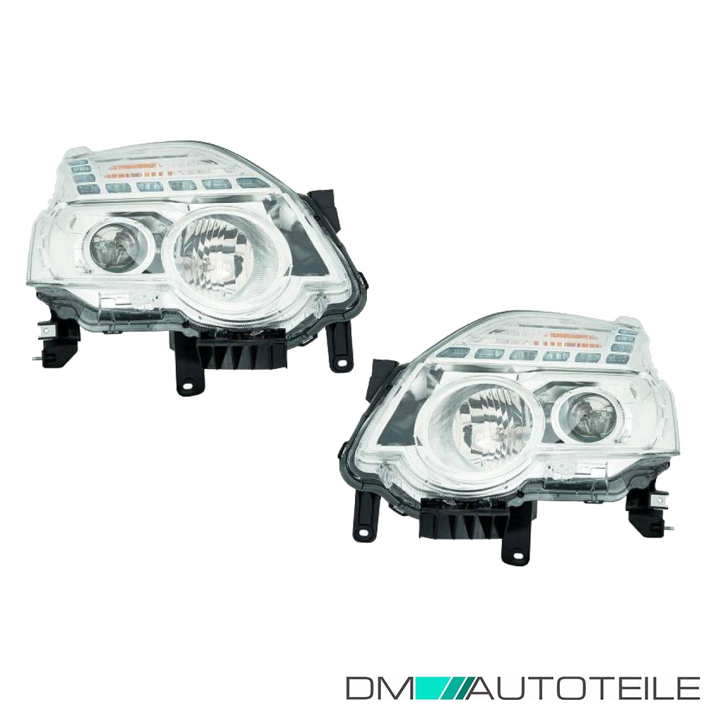 Scheinwerfer Depo H1/H11/WY21W SET passt für Nissan X-TRAIL T31 ab 2010-2014