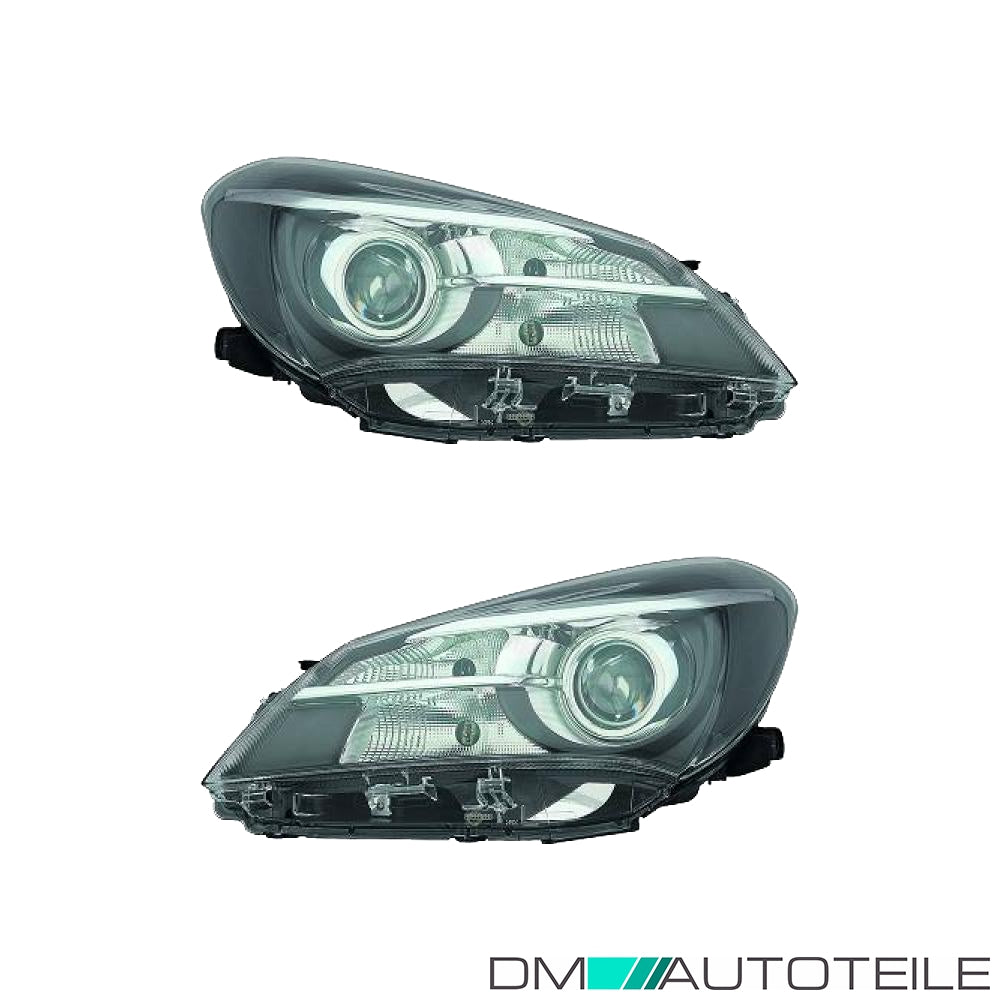 Scheinwerfer Depo ohne Motor HIR2 SET passt für Toyota Yaris (P13) ab 14-17