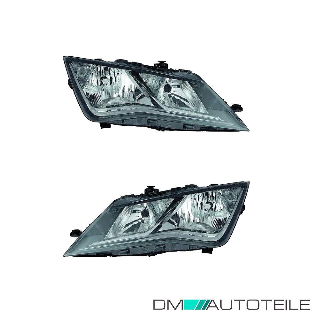 Scheinwerfer Depo H7 mit TGFL SET passt für Seat Leon 5F1/5F5/5F8 ab 12-20