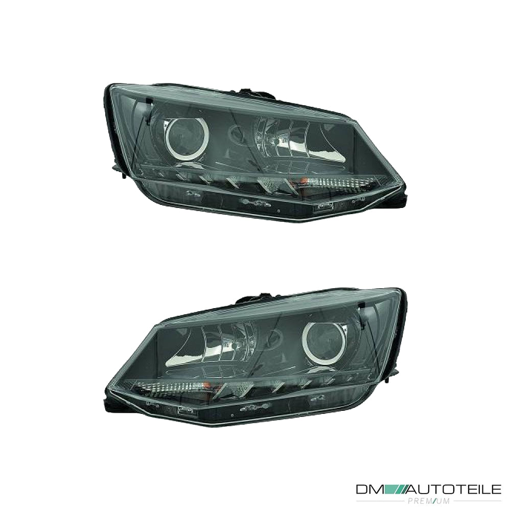 Hella Scheinwerfer H7 TGFL SET passt für Skoda Fabia III (NJ3/NJ5) ab 14-18