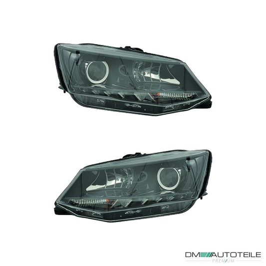 Hella Scheinwerfer H7 TGFL SET passt für Skoda Fabia III (NJ3/NJ5) ab 14-18