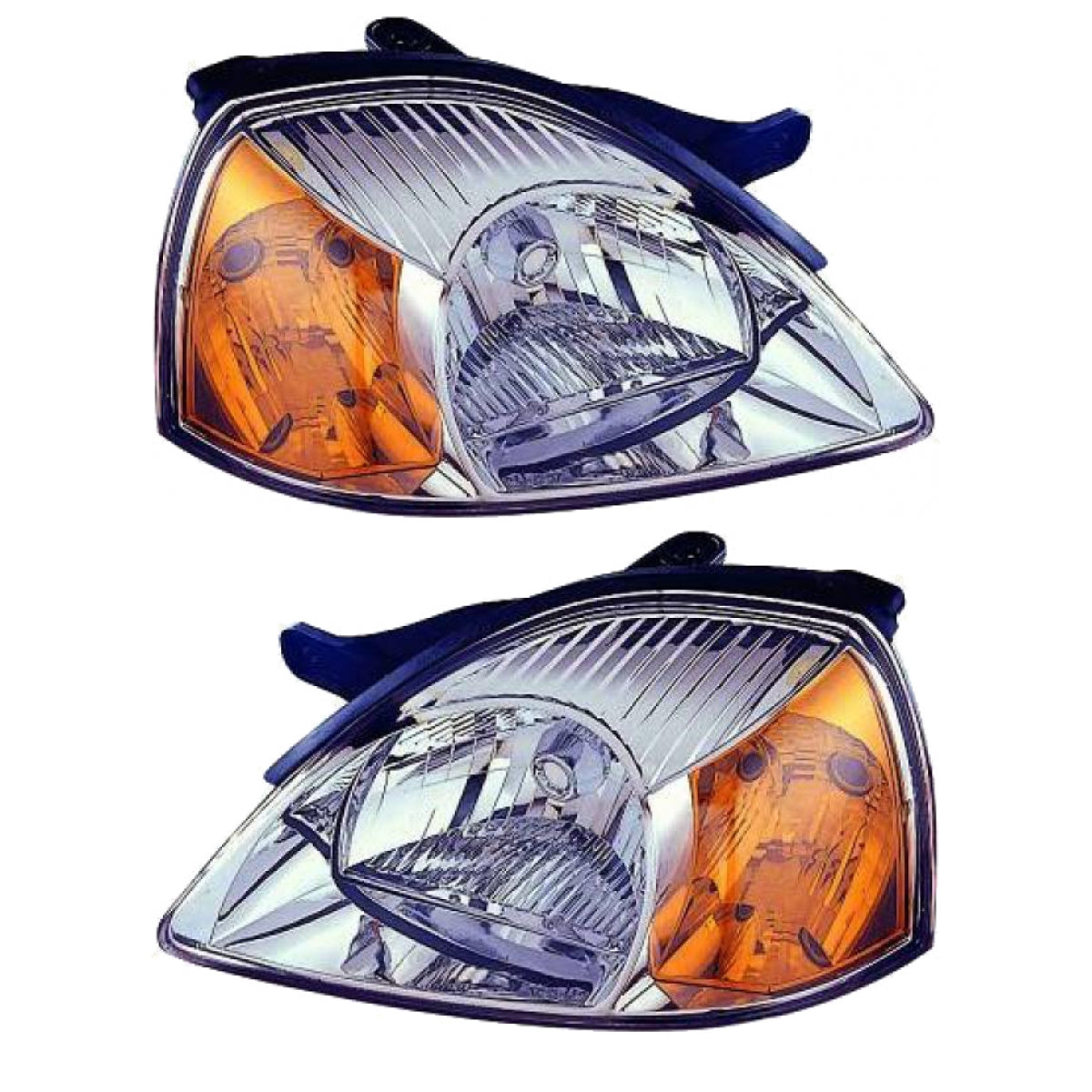 Hauptscheinwerfer SET H4 mit Motor passt für KIA Rio Kombi 02-04