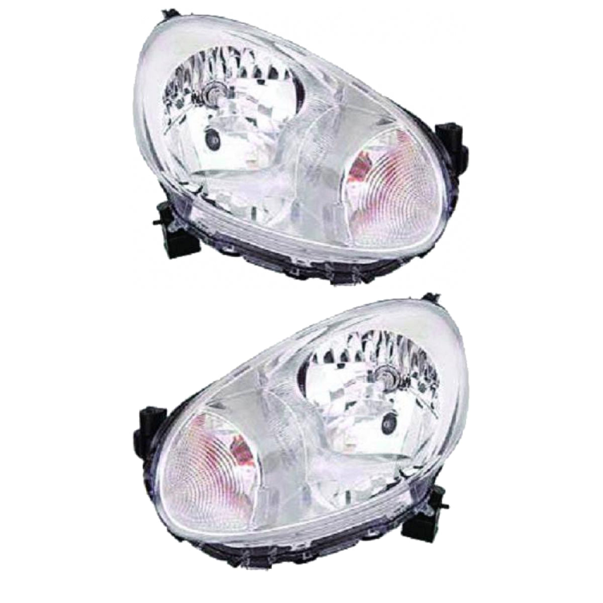 Hauptscheinwerfer SET H4 ohne Motor passt für Nissan Micra IV 10-13