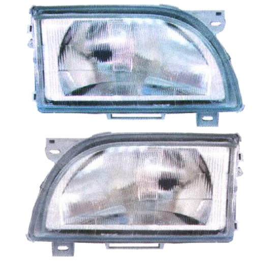 Hauptscheinwerfer SET H4 passt für Ford Transit Pritsche/Fahrgestell 91-94