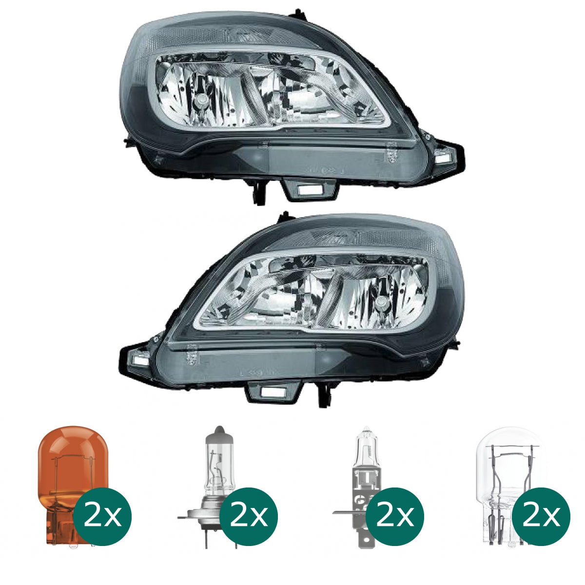 Depo / TYC Scheinwerfer Hauptscheinwerfer Frontscheinwerfer links H7/H1 mit Motor für Opel Meriva B S10 Baujahr ab 2014 in...