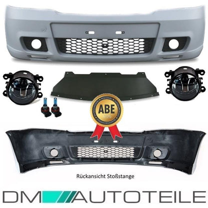 OPEL ASTRA G Stoßstange vorne +Nebel SMOKE Schwarz für OPC II 97-05 +ABE
