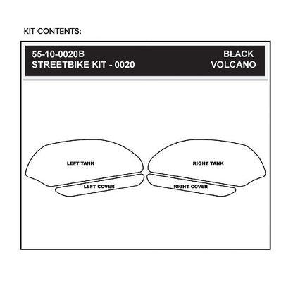 Stomgrip Traktionspad Streetbikes Schwarz Honda CBR600 RR Bj. 07-12