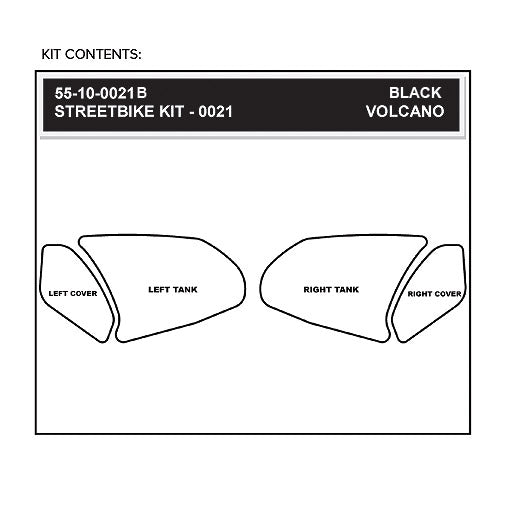 Stomgrip Traktionspad Streetbikes Schwarz Honda CBR1000 RR Bj. 08-11
