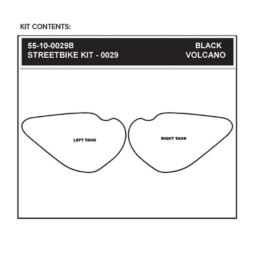 Stomgrip Traktionspad Streetbikes Schwarz Kawasaki Ninja ZX-6R / RR Bj. 03-04