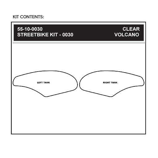 Stomgrip Traktionspad Streetbikes Klar Kawasaki Ninja ZX-10R Bj. 04-07