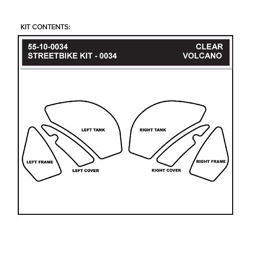 Stomgrip Traktionspad Streetbikes Hybrid Kawasaki Ninja ZX-10R Bj. 08-10