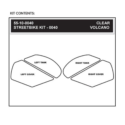 Stomgrip Traktionspad Streetbikes Klar Kawasaki Ninja ZX-10R / RR Bj. 11-22