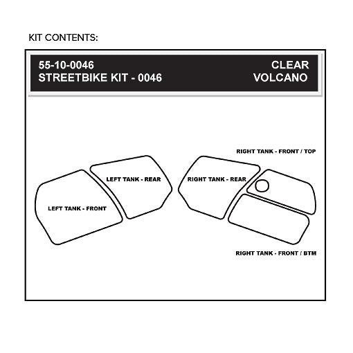 Stomgrip Traktionspad Streetbikes Klar Kawasaki GTR 1400 Bj. 10-22