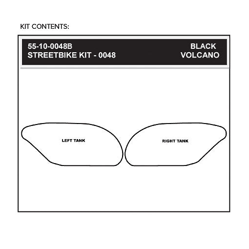 Stomgrip Traktionspad Streetbikes Schwarz Suzuki GSX-R 600 Bj. 04-05