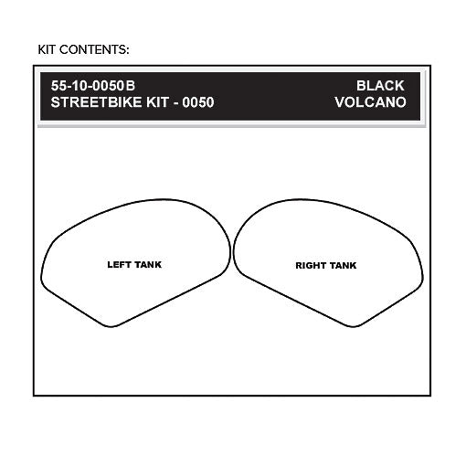 Stomgrip Traktionspad Streetbikes Schwarz Suzuki GSX-R 1000 Bj. 03-04
