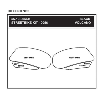 Stomgrip Traktionspad Streetbikes Schwarz Suzuki GSX-R 1000 Bj. 09-16