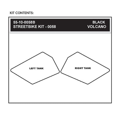 Stomgrip Traktionspad Streetbikes Schwarz KTM RC 125 Bj. 14-19