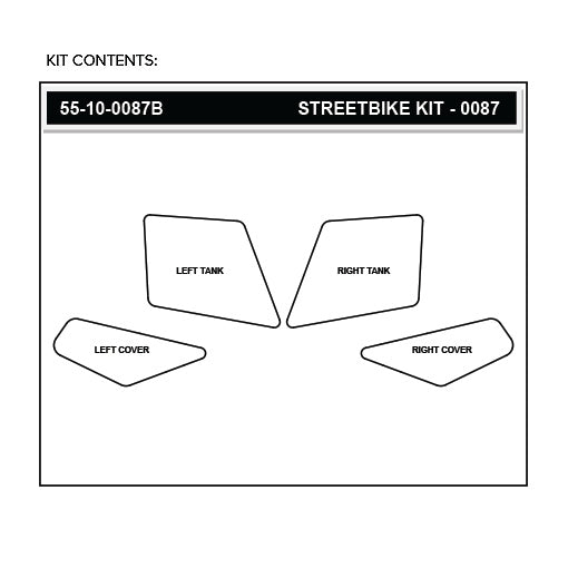 Stomgrip Traktionspad Streetbikes Schwarz Honda 400X  Bj. 13-15
