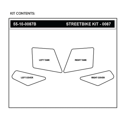 Stomgrip Traktionspad Streetbikes Schwarz Honda 400X  Bj. 13-15