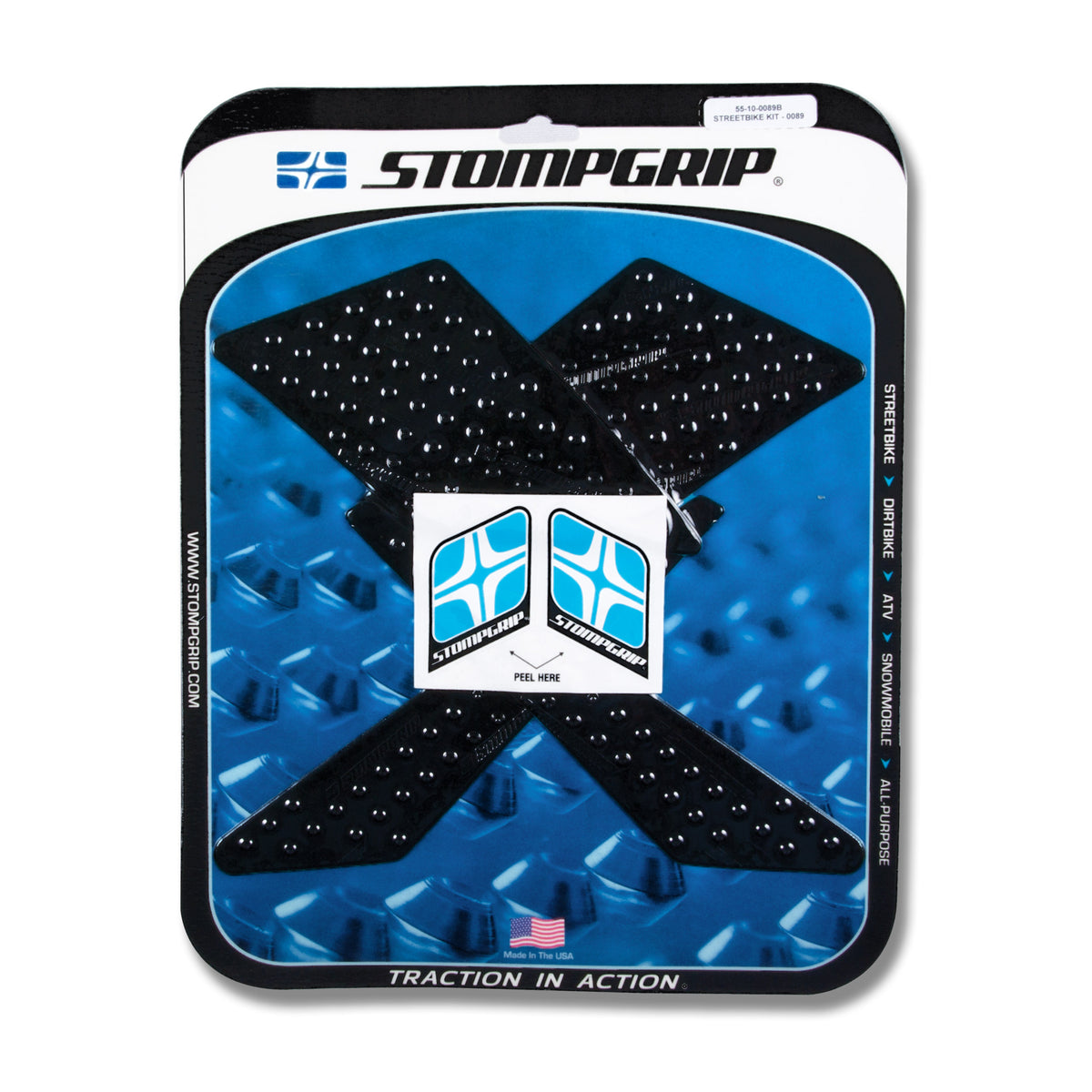 Stomgrip Traktionspad Streetbikes Schwarz Kawasaki KLX 300 Bj. 21-22