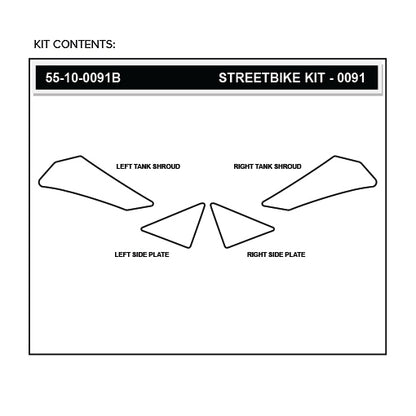 Stomgrip Traktionspad Streetbikes Schwarz Yamaha WR250 R / X Bj. 08-20