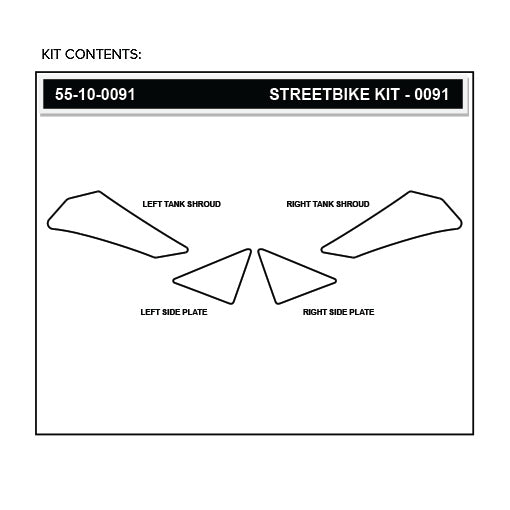 Stomgrip Traktionspad Streetbikes Klar Yamaha WR250 R / X Bj. 08-20
