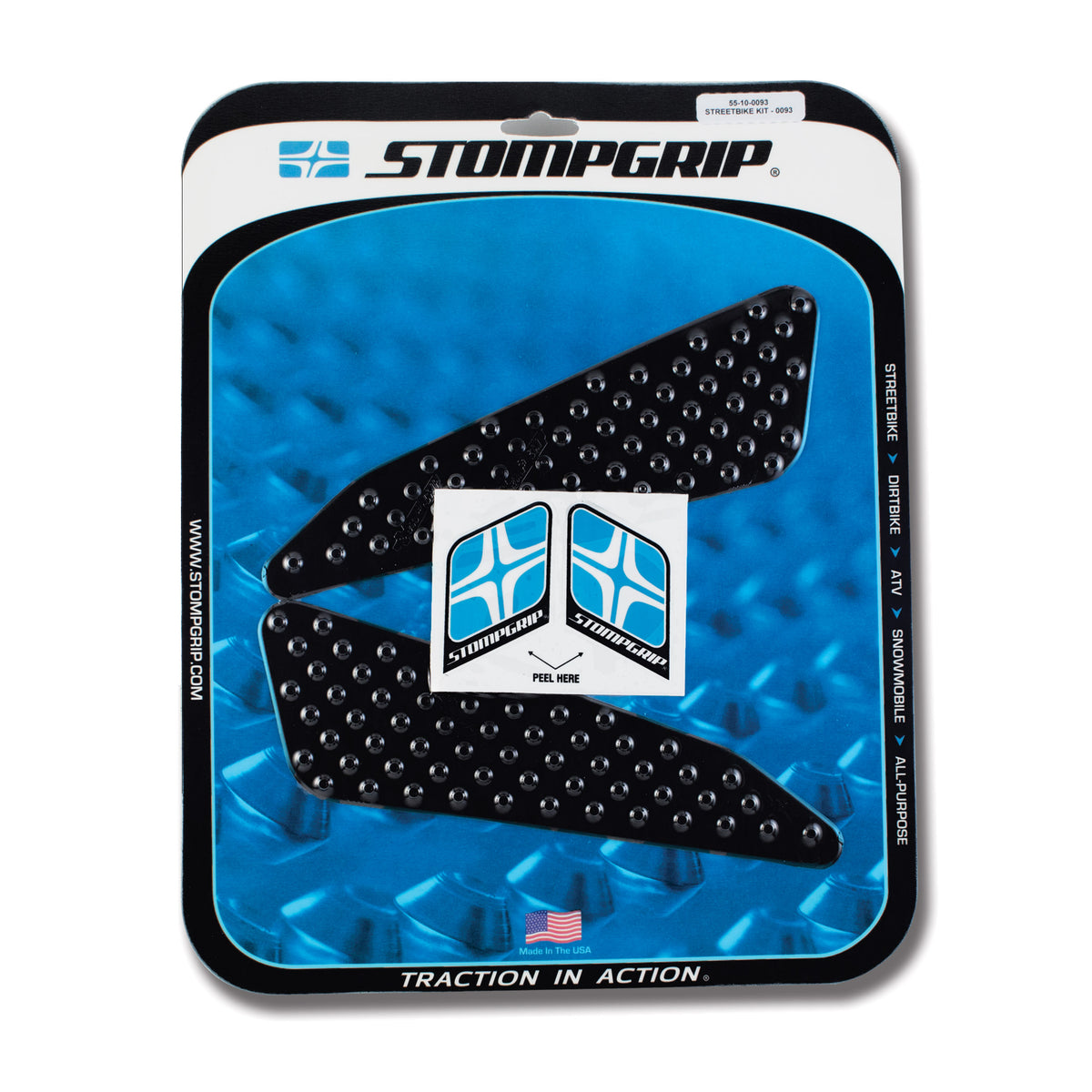 Stomgrip Traktionspad Streetbikes Schwarz Moto Guzzi V9 Roamer Bj. 16-20