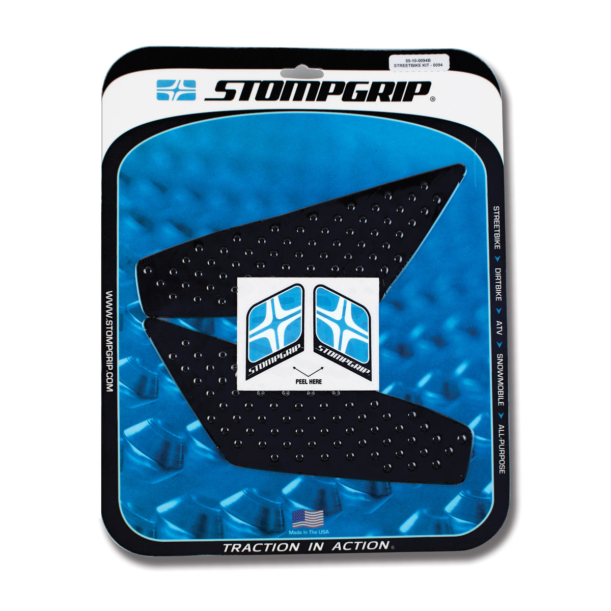 Stomgrip Traktionspad Streetbikes Schwarz BMW F 800 R Bj. 09-18