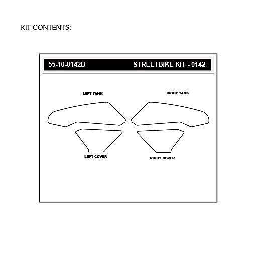 Stomgrip Traktionspad Streetbikes Schwarz Honda CBR1000 RR Bj. 17-19