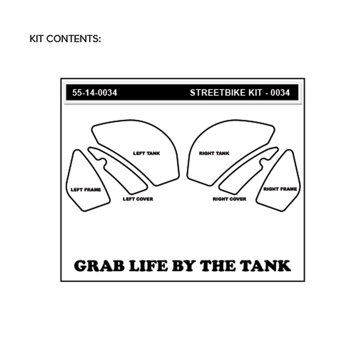 Stomgrip Traktionspad Streetbikes Hybrid Kawasaki Ninja ZX-10R Bj. 08-10