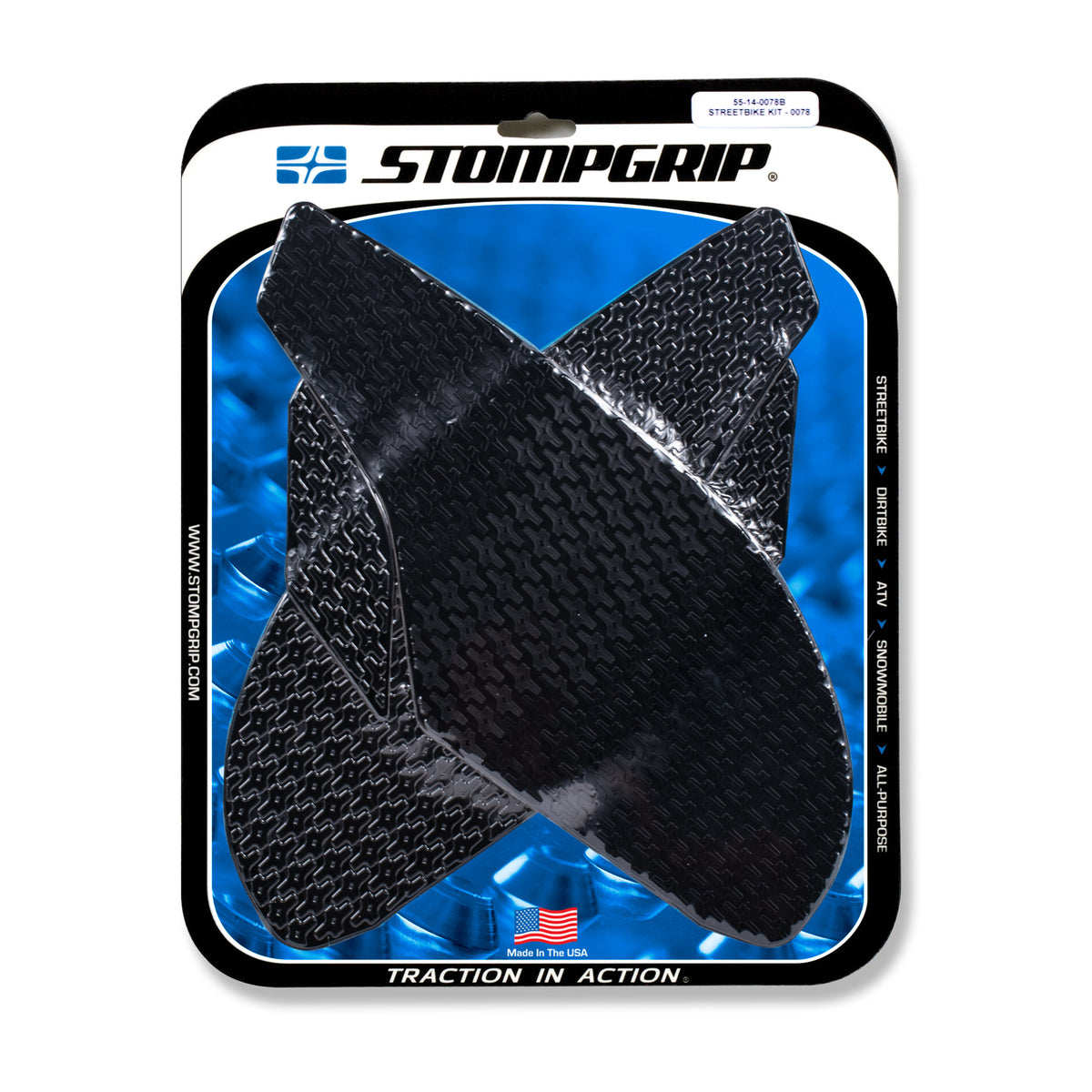 Stomgrip Traktionspad Streetbikes Schwarz Triumph Street Triple 765 S Bj. 16-20