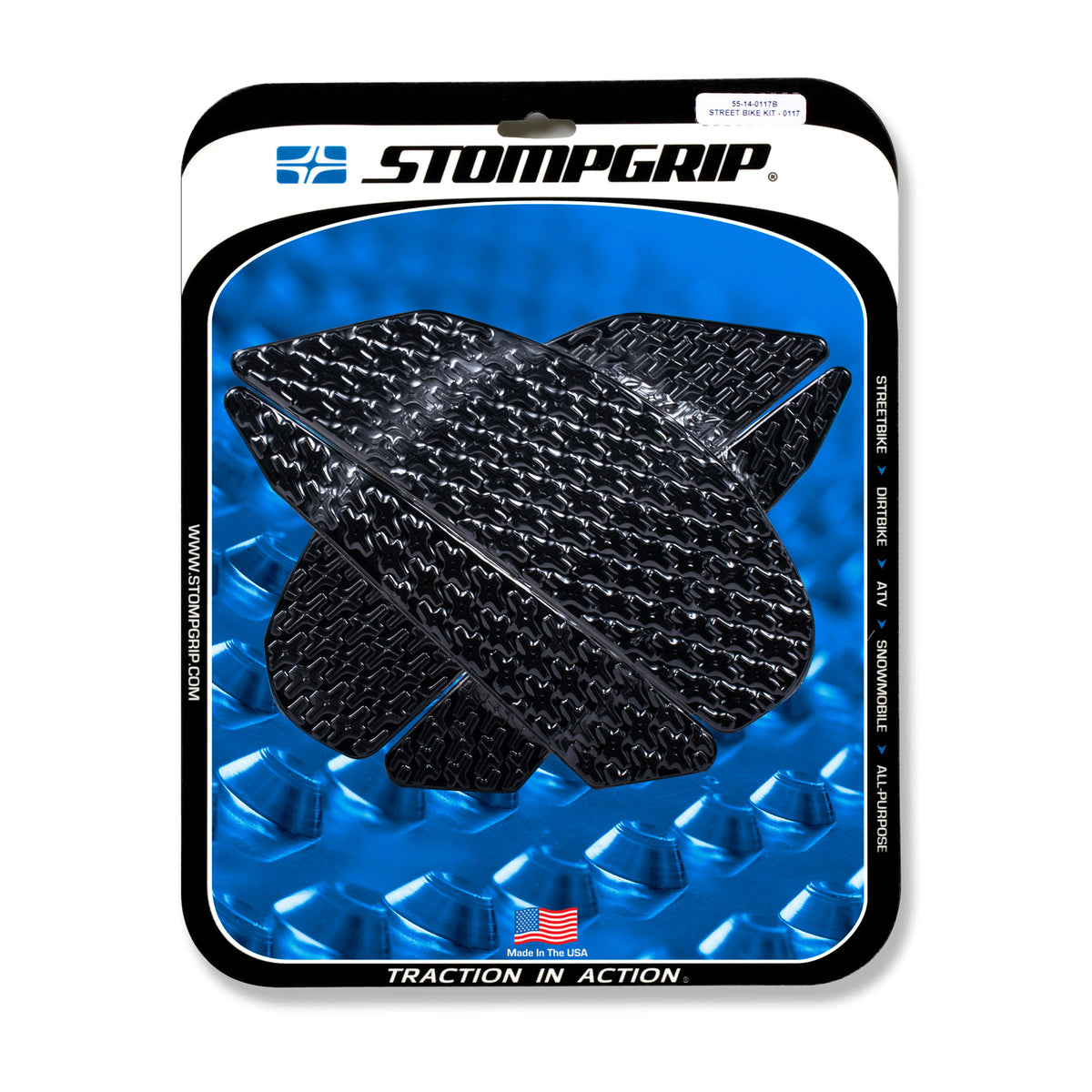 Stomgrip Traktionspad Streetbikes Schwarz Kawasaki Z800 Bj. 13-16
