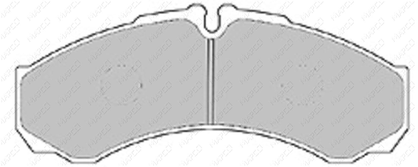 MAPCO Bremsbelagsatz, Scheibenbremse Vorderachse  Hinterachse  6562