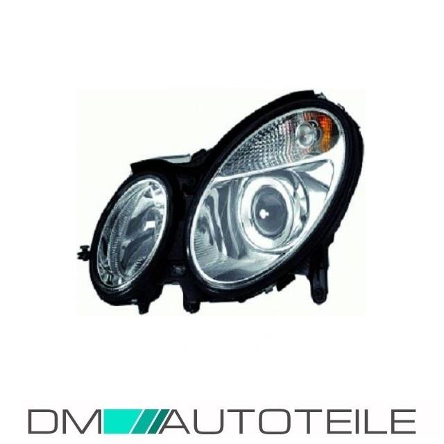 Mercedes W211 Bi-Xenon Scheinwerfer links Hella 02-06 mit Kurvenlicht D2S/H7 + Zubehör