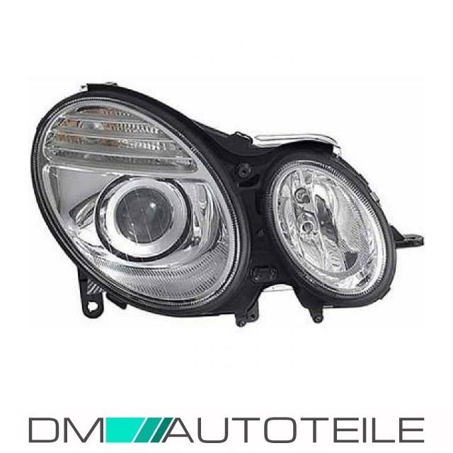 Mercedes W211 BI-Xenon Scheinwerfer Rechts Hella 06-09 Fassung D2S/H7 mit Kurvenlicht