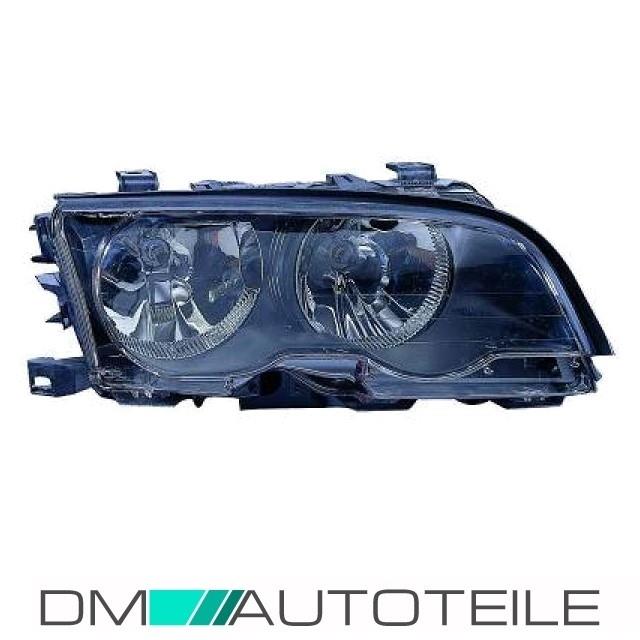 Scheinwerfer rechts H7/H7 Schwarz passend für BMW E46 Limousine Touring 01-05