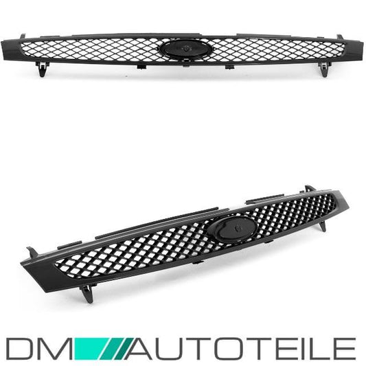 Ford Fiesta 5 V Kühlergrill Front Grill Stoßstange 01-05 Schwarz Zertifiziert