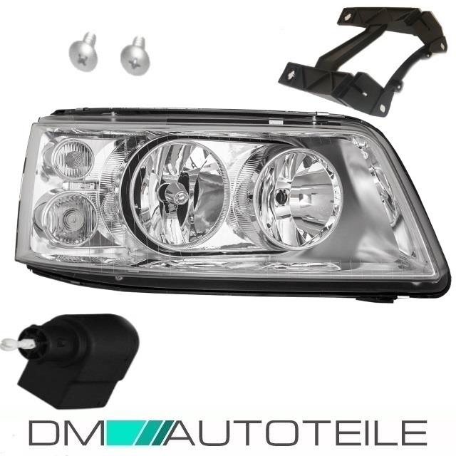 Scheinwerfer Rechts passt für VW T5 Multivan Transporter H7/H1 Chrom Klarglas
