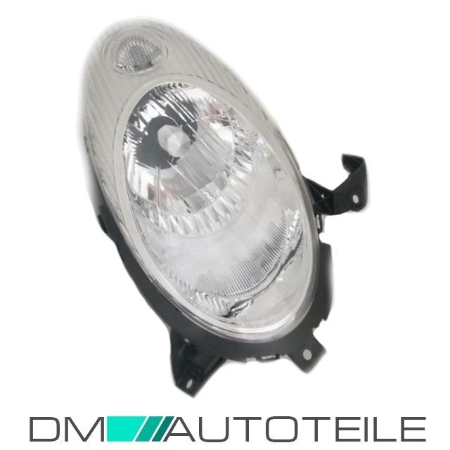 Nissan Micra K12 Scheinwerfer rechts Chrom Bj 03-07 H4 Fassung