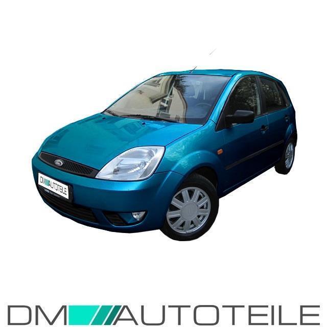 Set Ford Fiesta 5 Stoßstange vorne grundiert Bj 01-05-Stoßstangengitter komplett für Nebelscheinwerfer