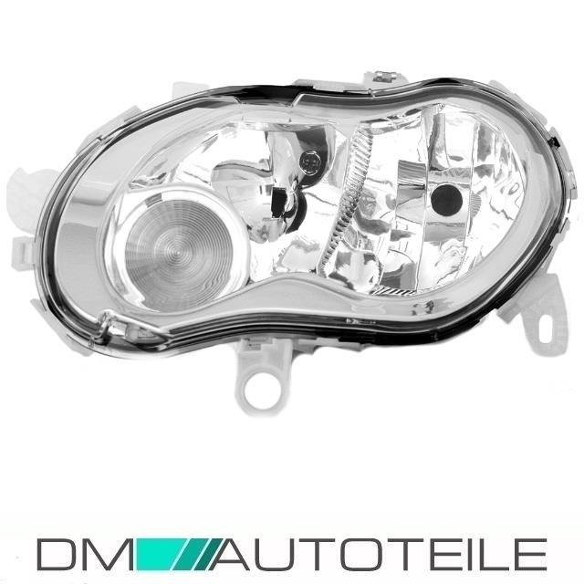 Smart Fortwo Coupe Cabrio Scheinwerfer Links 450 H7/H1 inkl. Motor 99-06