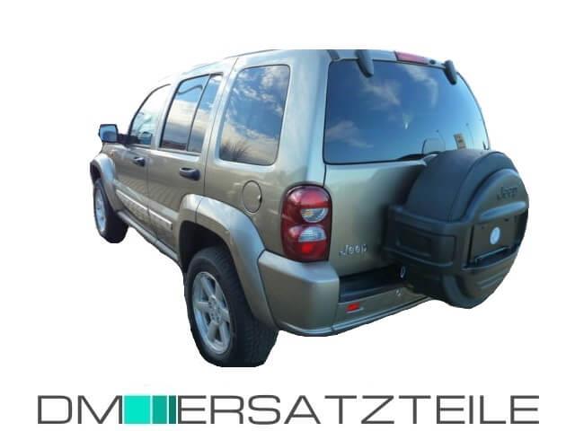 Jeep Cherokee Liberty US Heckstoßstange Bj 02-07 schwarz grundiert
