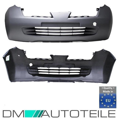 Nissan Micra K12 Stoßstange vorne 02-05 Schwarz aus PP Kunststoff gefertig
