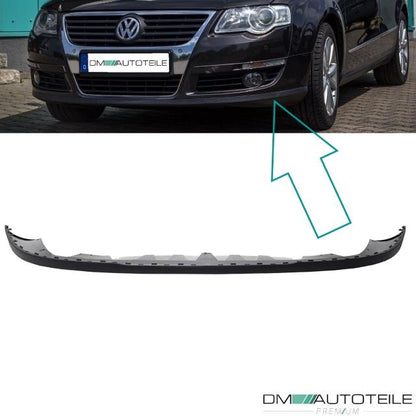 Frontspoiler Schwarz für Serien Stoßstange passt für VW Passat 3C ab 2005-2010